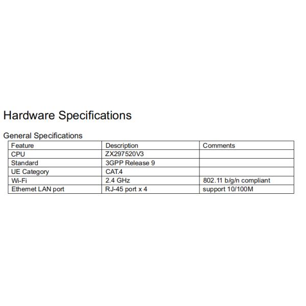 4G LTE Multi Band Wifi Router With FDD-LTE Band High Speed Uplink Downlink