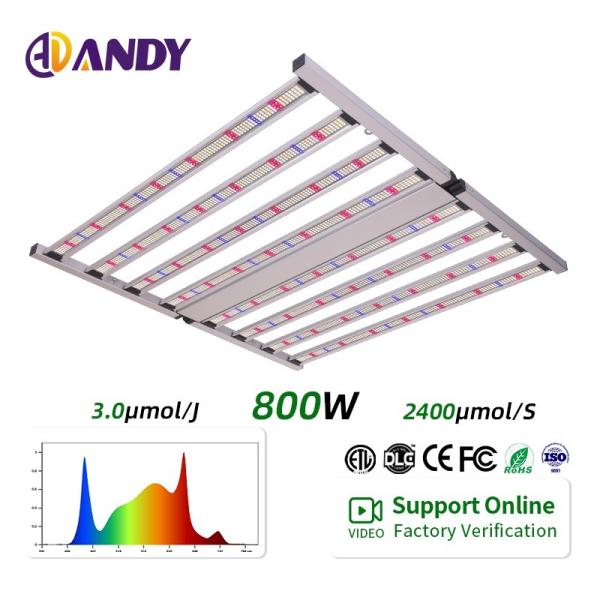 8 Bar 800W Commercial Full Spectrum LED Lights Grow LM301H EVO LM281B Pro Plant Grow Lighting for Indoor Hydroponic