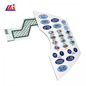  Flexible Silk Printing Push Button Backlit Membrane Switch Keypad Anti Corrosion Manufactures