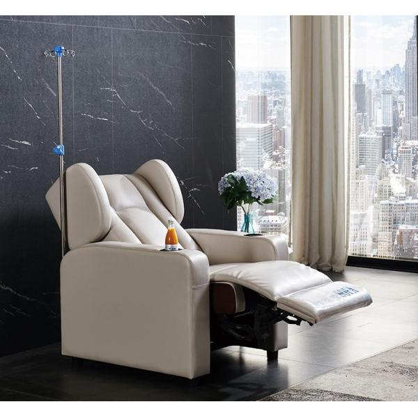 Mingzhe Hospital Waiting Row Chair With Armrests, Fully Reclining Single Leather Sofa Chair 110°-160° Adjust Feature