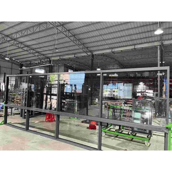 Custom Aluminium Sliding Windows EPDM Seal 4mm-12mm Thickness Arch Glass Smooth Sliding