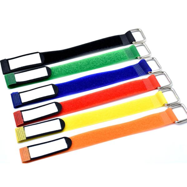 Iron Buckle And Loop Tape Corrosion Protection Convenient For Power Cord And Data Cable