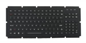  119 keys silicone rubber OEM industrial keyboard with numeric military computer Manufactures