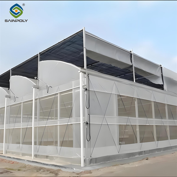 4m Height Steel Structure Greenhouse Gothic Type Easy Installation