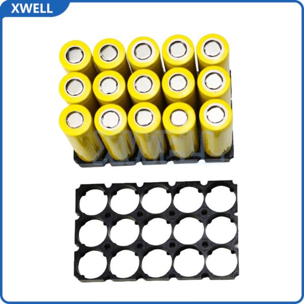 Premium 18650 Lithium Battery One-Piece Holder, Non-Disassemblable, 19mm Cell Center Spacing