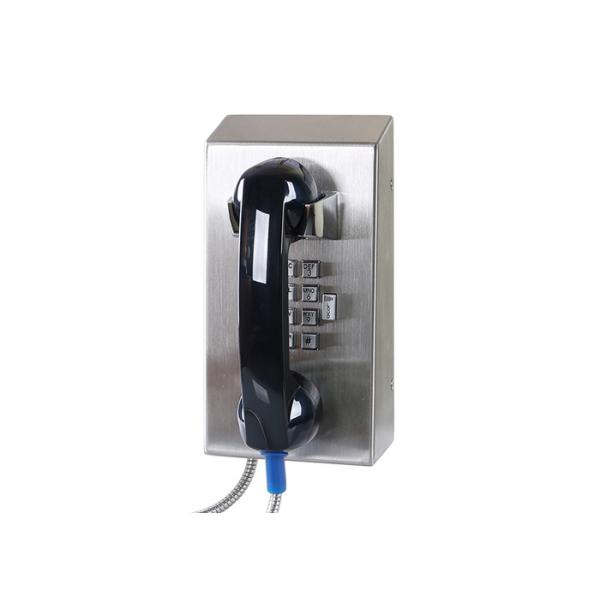 Anti Rust Vandal Resistant Phone With Rugged Handset And Armored Cord