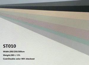 China Roller blind fabric 280/300cm Black out ST010 on sale