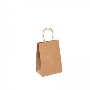  Wholesale Gift Packaging Paper Bag Shopping Brown Kraft Paper Bag Customized Manufactures