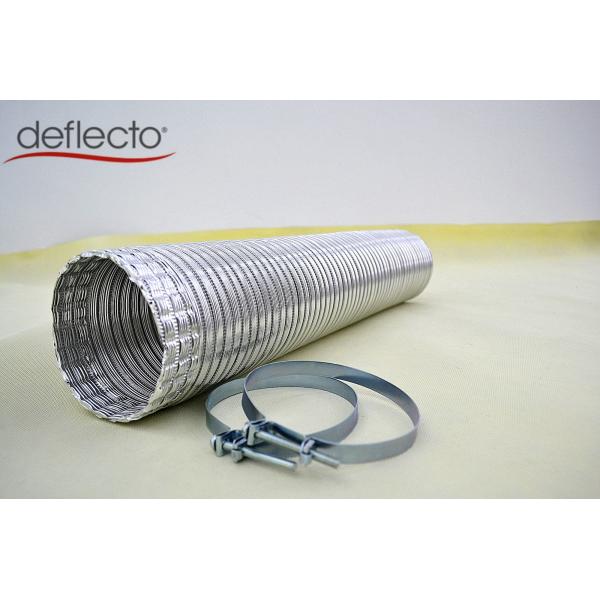 4 Air Vent Kit Aluminum Semi Rigid Flexible Air Duct 2 Clamps HVAC Parts Accessory
