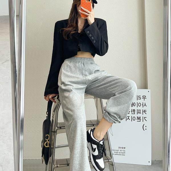 Custom Casual Straight Wide Leg Suit Trousers OEM ODM