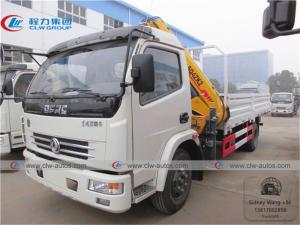  Dongfeng Duolicar 4T 5T Folding Arm Hydraulic Boom Truck Crane Manufactures