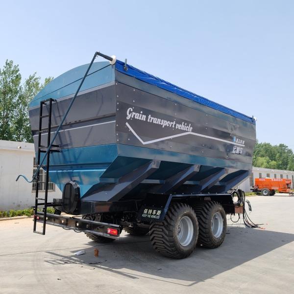 Agricultural Tractor Grain Wagon 28m³ Weather Resistant With Double Axle