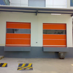 Interior Exterior Door Aluminum Alloy PVC Roll-Up High Speed Door