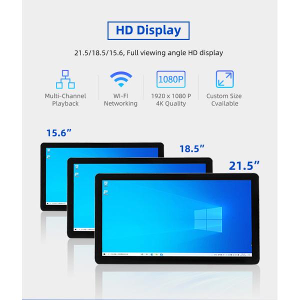 Floor Stand 21.5'' Multi-Point Touch Self Ordering Kiosk Cash/Cashless Self Payment Kiosk