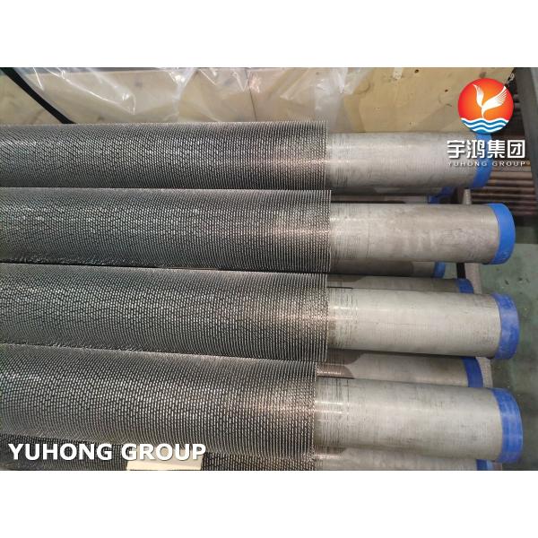 ASTM A312 TP304 Serrated Finned Tube With SS304 Fins For Oil Gas Industries