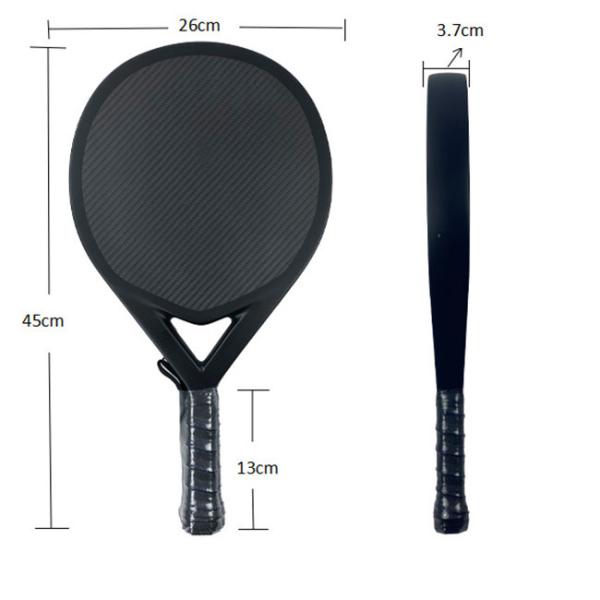 Beach Tennis Padel Racket Diamond 18K Carbon Texture Palas De Padel