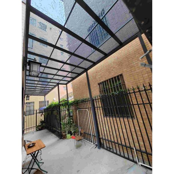 Polycarbonate Custom Waterproof Garden Canopy Easy Assembly Rust Resistant