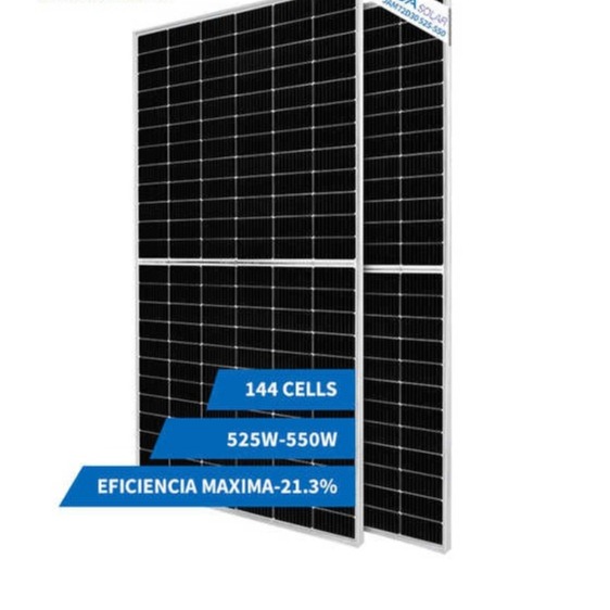 Maximum Power 550w JA Solar Panels MBB Bifacial Mono Solar Panel Double Glass Half Cell