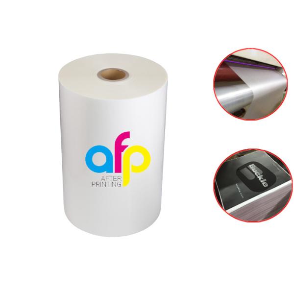 Double Side Corona Treated Thermal Laminate Roll , Spot UV Varnish Thermal Film