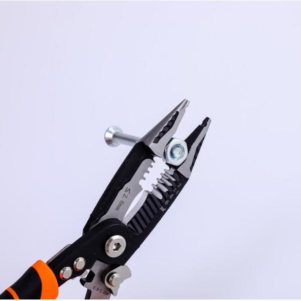 HRC62 Multifunction Pliers 15mm Cutting Blade Fast Harden Wire Cutting Wire Stripping Pliers