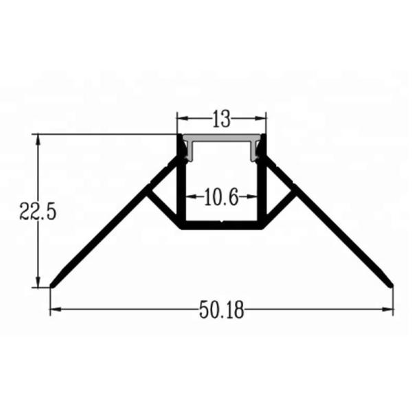 90 Degree Corner Led Strip Mounting Channel With Diffuser Cover For Strip Light