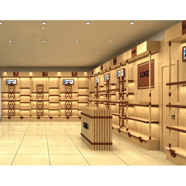 Wall Mount Shoe Display Shelves Footwear Display Stands Easy Assemble