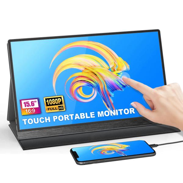 Ultra 1080P IPS Gaming Monitor 15.6 inch Portable Monitor USB Type-c for Ps5 laptop Pc Phone