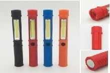  ABS Pen Work Light Round LED Fog Lights COB With 1W LED On Head 1.5W COB LED On Body With Plastic Clip Manufactures