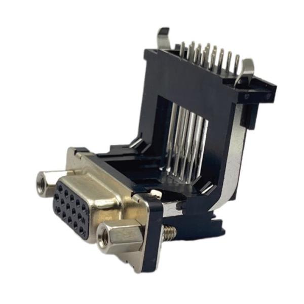 Elevated 15Pin DB 15 Connector Dsub15 Bent Female Head Vinyl Perforated For PCB Board