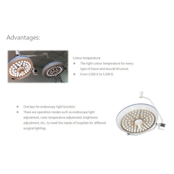 3500K Hospital Theatre Lights Ceiling Mounted 48W LED Medical Light