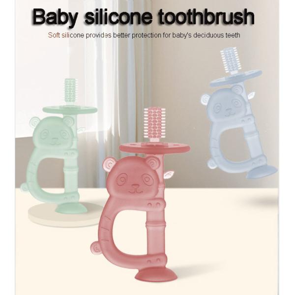 Cartoon Kara Shaped Baby Silicone Toothbrush Baby Food Grade Silicone Gum Baby Handheld Teeth Grinder
