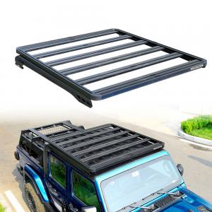  AL6063-T6 Aluminum Alloy Roof Rack for Jeep Wrangler JT Black Universal Roof Mounting Manufactures