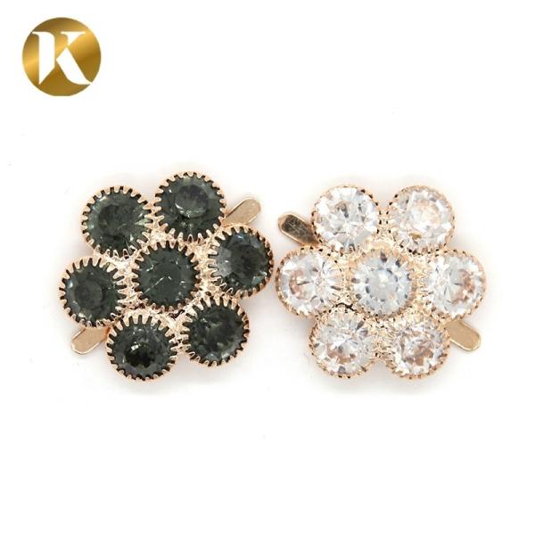 Custom Decorative Shoe Clips , Flower Shape Shoe Accessories Clips