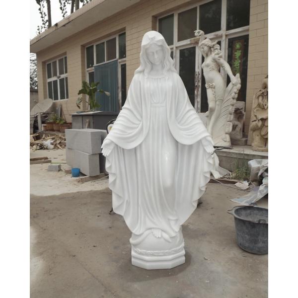 High quality stone carving and statues Virgin Mary statue for sale