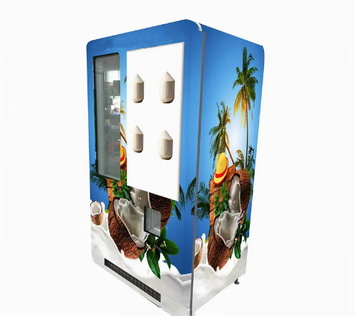 Fresh Coconut Automatic Juice Vending Machine Multifunctional Smart Touch Screen