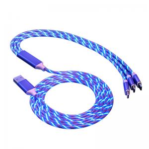 China 1.2m USB Data Transfer Cable 3 In 1 Fast Charging Transfer Data on sale