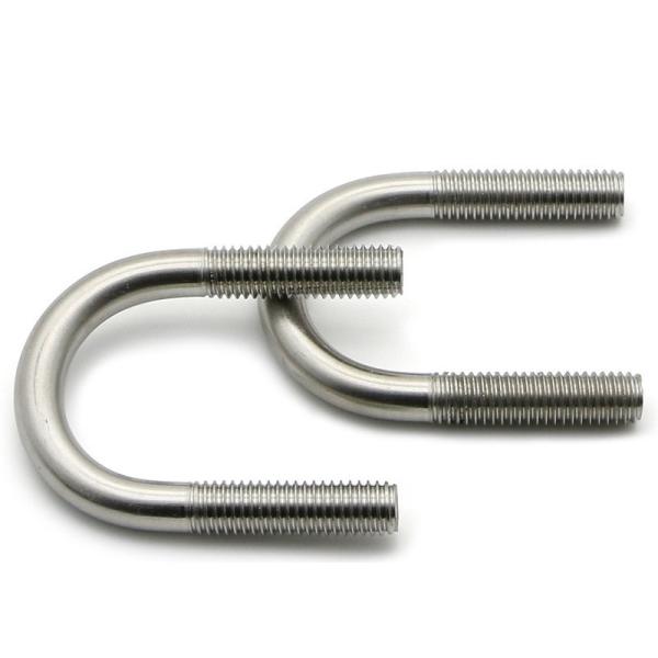 Automotive / Retail Metric 75mm M12 U Bolt , Zinc Plated U Bolts
