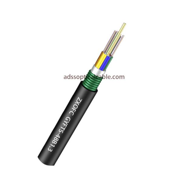 Gyfty 8 12 24 Strand Single Mode Armored Fiber Optic Cable Stranded Loose Tube
