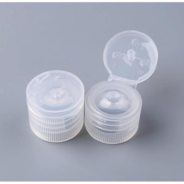 Ribbed Screw Cosmetic Bottle Caps Transparent 20/410 24/410