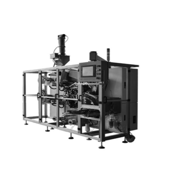 Fully Automatic Pouch Packing Machine Cold - Sealed For Double Chamber Tea Bag