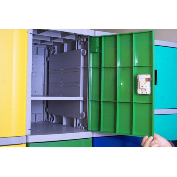 Red School Lockers With Keyless Lock , Factory price plastic employee ABS lockers