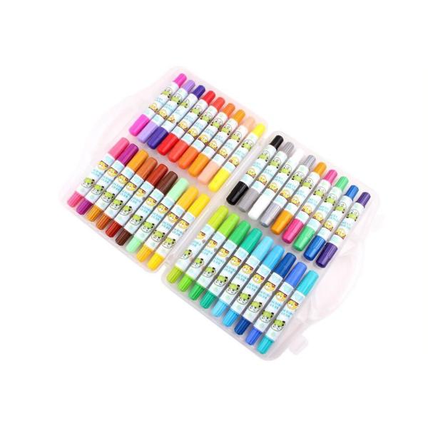 24 Colors Eco-friendly fancy  Non-toxic wax crayon set/ Cheaper 24 colors rotating body crayon for children