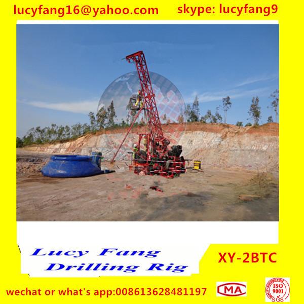 Quality China Multi-function XY-2BTC Trailor Mounted Diamond Core Drilling Rig with Wireline System NQ 500 m Angle Hole for sale