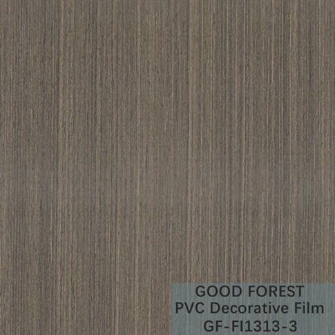 Partition PVC Decorative Film 0.25mm - 0.60mm Thickness Dark Grey Color