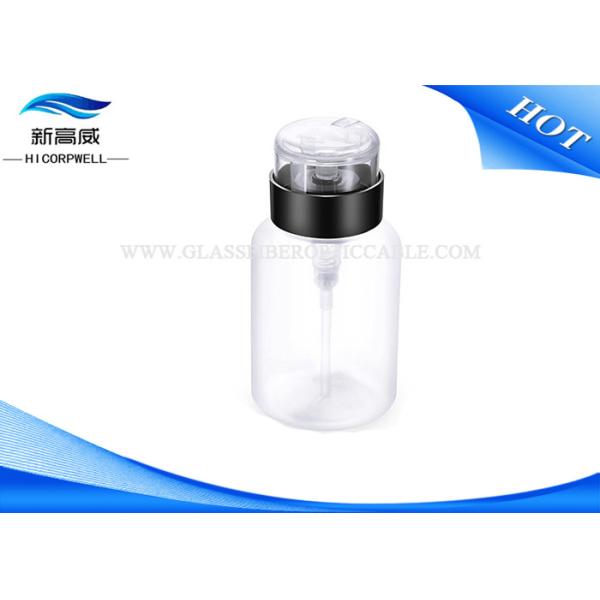 Transparent Fiber Testing Tools Pump Leak Proof Alcohol Bottle 8 Oz Round