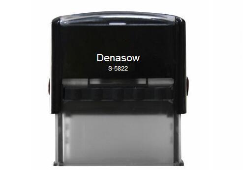Square 58x22mmFactory Denasow Self inking stamp office use stamp rubber stamp Square/Retangle size 58x22mm