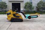 Compact Track Skid Steer Machine Roader With Attachments