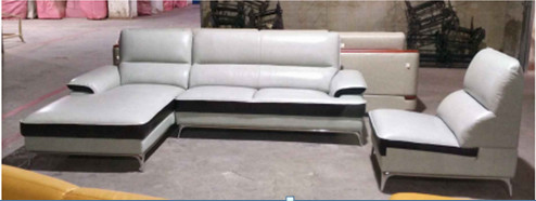Contemporary Leather Sectional Sofa / Leather Reclining Sectional With Chaise Lounge