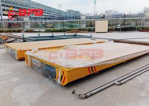 China 1-500 Ton Heavy Machinery Rail Transfer Cart With Audible Warning Device on sale