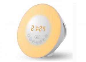 Digital Sunrise Lamp Alarm Clock , Multi Colorful Night Light Up Alarm Clock Manufactures